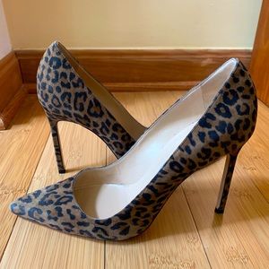 Manolo Blahnik Suede Pumps Leopard Print 🐆 Sz.8.5